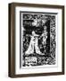 Arthur and the Strange Mantle, an Illustration from 'Le Morte D'Arthur' by Sir Thomas Malory-Aubrey Beardsley-Framed Giclee Print