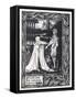 Arthur and the Strange Mantle-Aubrey Beardsley-Framed Stretched Canvas