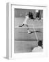 Arthur Ashe, Playing Tennis at Forest Hills, N.Y. in 1964-null-Framed Photo