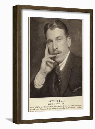 Arthur Bliss, English Composer-null-Framed Photographic Print