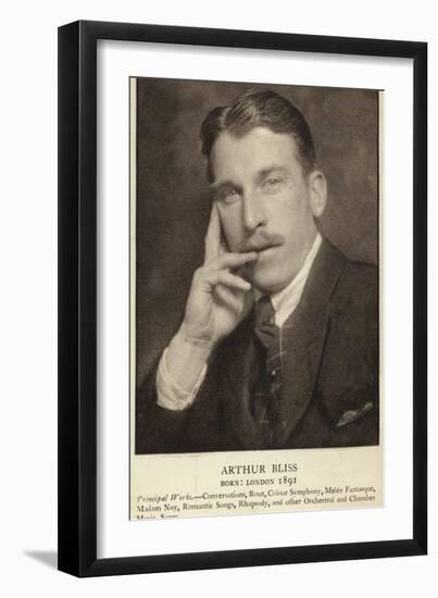 Arthur Bliss, English Composer-null-Framed Photographic Print