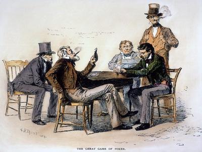 Poker Game, 1840s