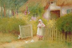 By the Corn Stocks-Arthur Claude Strachan-Giclee Print