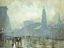 A View of the Plaza from Central Park-Arthur Clifton Goodwin-Giclee Print