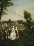 Portrait of Mr and Mrs John Broadhurst of Foston Hall, Derbyshire-Arthur Devis-Framed Giclee Print