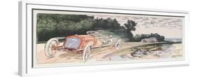 Arthur Duray in His Lorraine-Dietrich Competing in the Ardennes Rally in 1906, c.1910-Ernest Montaut-Framed Giclee Print