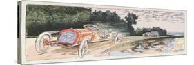 Arthur Duray in His Lorraine-Dietrich Competing in the Ardennes Rally in 1906, c.1910-Ernest Montaut-Stretched Canvas