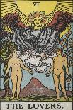 Tarot Card With a Nude Woman by a Lake With Vessels Of Water. Stars Shine Overhead-Arthur Edward Waite-Giclee Print
