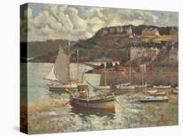 St. Ives Harbour - Waterfront-Arthur Hayward-Stretched Canvas