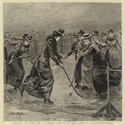 Hockey on the Ice, a Ladies' Match on the Lake in Wimbledon Park