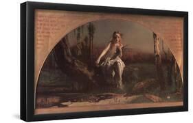 Arthur Hughes (Ophelia) Art Poster Print-null-Framed Poster