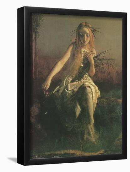 Arthur Hughes (Ophelia, Detail) Art Poster Print-null-Framed Poster