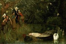 By the Cradle-Arthur Hughes-Giclee Print