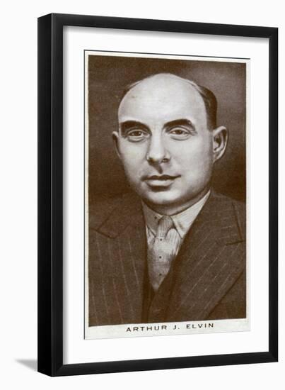 Arthur J Elvin, British Boxing Promoter, 1938-null-Framed Giclee Print