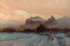 A Winter Scene (Oil on Canvas)-Arthur John Black-Framed Giclee Print