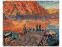 My Wife, Sackville River-Arthur Lismer-Stretched Canvas