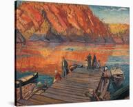 My Wife, Sackville River-Arthur Lismer-Stretched Canvas