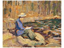 My Wife, Sackville River-Arthur Lismer-Stretched Canvas