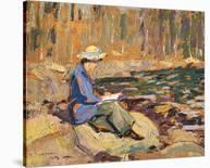 My Wife, Sackville River-Arthur Lismer-Mounted Premium Giclee Print