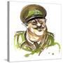 Arthur Lowe as Captain George Mainwaring in BBC television comedy 'Dad's Army'-Neale Osborne-Stretched Canvas