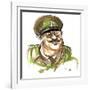 Arthur Lowe as Captain George Mainwaring in BBC television comedy 'Dad's Army'-Neale Osborne-Framed Giclee Print