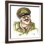 Arthur Lowe as Captain George Mainwaring in BBC television comedy 'Dad's Army'-Neale Osborne-Framed Giclee Print