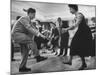 Arthur Murray and His Wife, While Giving a Rock 'N' Roll Demonstration-null-Mounted Photographic Print