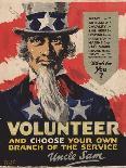 Volunteer Recruitment Poster-Arthur N. Edrop-Mounted Giclee Print