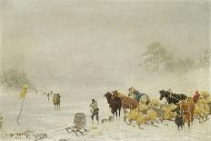 Sledges on the Ice, 1873-Arthur Nikutowski-Framed Giclee Print