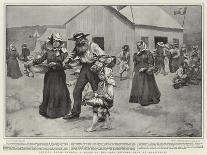 Getting their Rations, a Scene in the Boer Refugee Camp at Maritzburg-Arthur Paine Garratt-Giclee Print