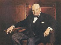 Sir Winston Churchill-Arthur Pan-Laminated Art Print