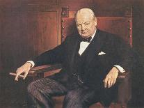 Sir Winston Churchill-Arthur Pan-Framed Giclee Print
