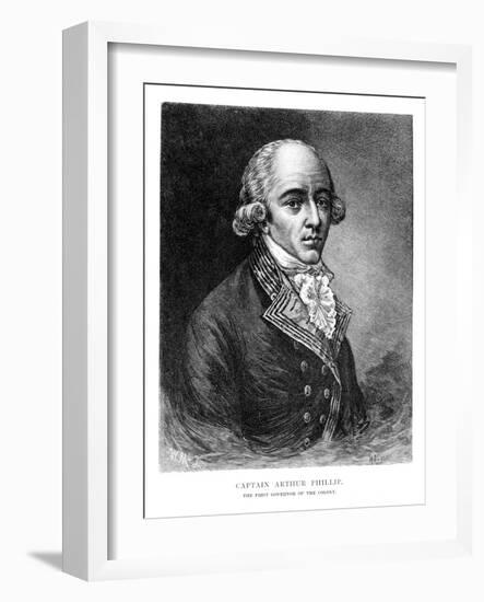 Arthur Phillip, British Admiral and Colonial Governor-W Macleod-Framed Giclee Print