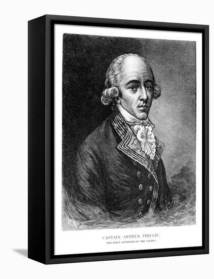 Arthur Phillip, British Admiral and Colonial Governor-W Macleod-Framed Stretched Canvas