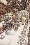How Queen Guenever Rode A-Maying into the Woods and Fields Beside Westminster-Arthur Rackham-Giclee Print