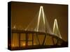 Arthur Revenel Bridge at Night, Charleston, South Carolina, USA-Jim Zuckerman-Stretched Canvas