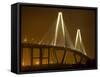 Arthur Revenel Bridge at Night, Charleston, South Carolina, USA-Jim Zuckerman-Framed Stretched Canvas