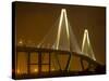 Arthur Revenel Bridge at Night, Charleston, South Carolina, USA-Jim Zuckerman-Stretched Canvas