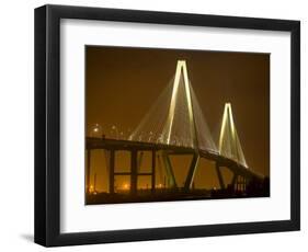 Arthur Revenel Bridge at Night, Charleston, South Carolina, USA-Jim Zuckerman-Framed Photographic Print