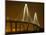 Arthur Revenel Bridge at Night, Charleston, South Carolina, USA-Jim Zuckerman-Mounted Photographic Print