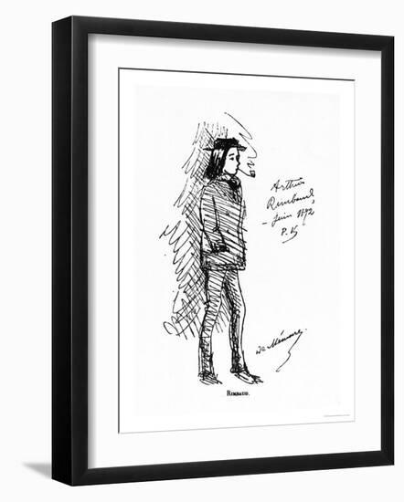 Arthur Rimbaud (1854-91) June 1872-Paul Verlaine-Framed Giclee Print