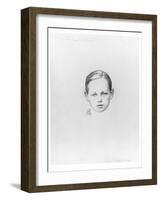 Arthur Rimbaud Aged 12, 29th April 1897, Roche-Paterne Berrichon-Framed Giclee Print