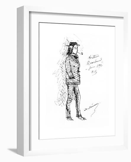 Arthur Rimbaud, French Poet and Adventurer, 1895-Paul Verlaine-Framed Giclee Print