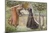 Arthur's Tomb: Sir Launcelot Parting from Guenevere, 1854-Dante Gabriel Rossetti-Mounted Giclee Print
