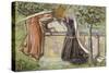 Arthur's Tomb: Sir Launcelot Parting from Guenevere, 1854-Dante Gabriel Rossetti-Stretched Canvas