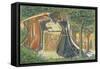Arthur's Tomb-Dante Gabriel Rossetti-Framed Stretched Canvas