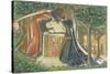 Arthur's Tomb-Dante Gabriel Rossetti-Stretched Canvas