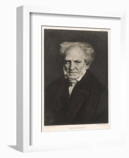 Arthur Schopenhauer German Philosopher-null-Framed Art Print