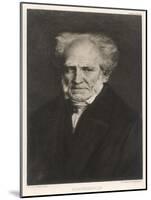 Arthur Schopenhauer German Philosopher-null-Mounted Art Print