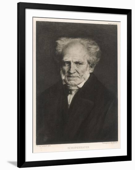 Arthur Schopenhauer German Philosopher-null-Framed Art Print